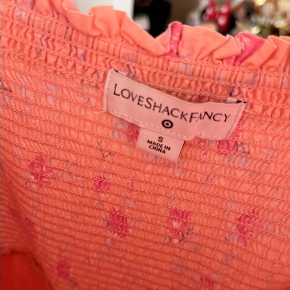 LoveShackFancy x Target Collab Pink Floral Tiered Dress - Picture 4 of 6
